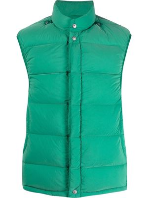 Stone Island Shadow Project padded zip-up gilet - Green
