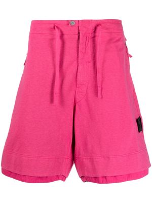 Stone Island Shadow Project speckled-cotton bermuda shorts - Pink