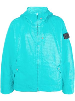 Stone Island Shadow Project strap hooded jacket - Blue