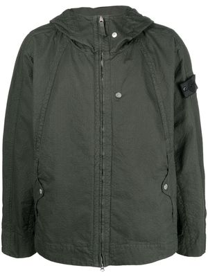 Stone Island Shadow Project strap hooded jacket - Green