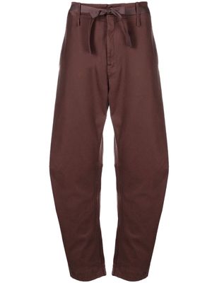 Stone Island Shadow Project stretch-cotton straight-trousers - Brown