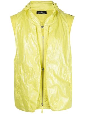 Stone Island Shadow Project zip-up hooded gilet - Green