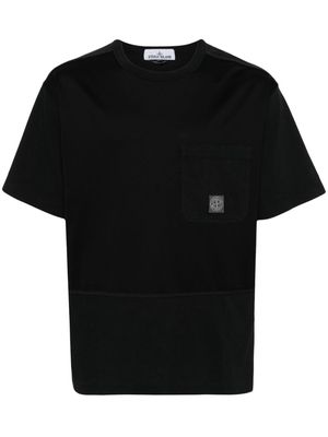 Stone Island signature Compass cotton T-shirt - Black