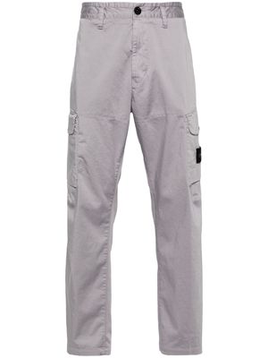 Stone Island straight-leg cotton trousers - Grey