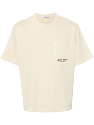 Stone Island striped cotton T-shirt - Neutrals