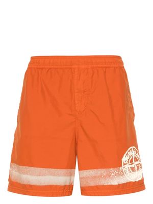 Stone Island 'Stripes One' swim shorts - Orange