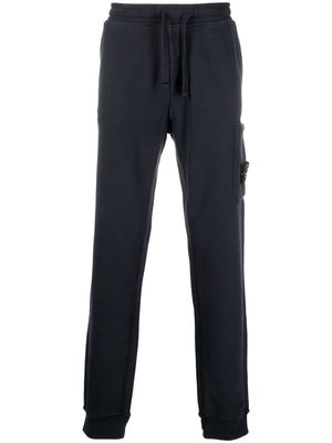 Stone Island tapered fleece track trousers - Blue