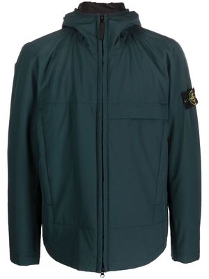 Stone Island zip-fastening hooded jacket - Blue