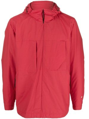 Stone Island zip-front hooded jacket - Red