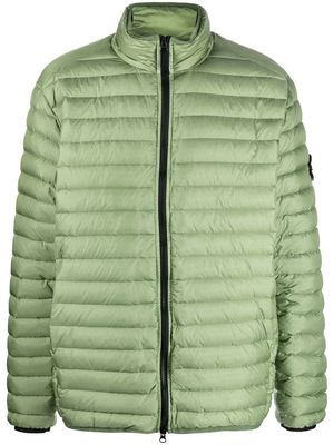 Stone Island zip-up padded jacket - Green