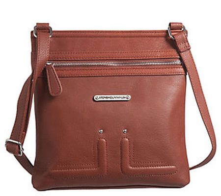 Stone Mountain USA Butter Leather North/South C rossbody Bag