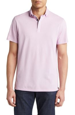 Stone Rose Performance Piqué Polo in Lavender