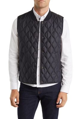 Stone Rose Quilted Water Repellent Puffer Vest in Navy