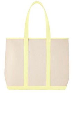 Stoney Clover Lane Canvas Large Shopper Tote in Neutral.