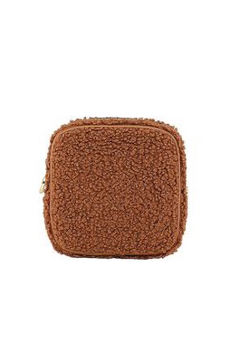 Stoney Clover Lane Sherpa Mini Pouch in Teddy.