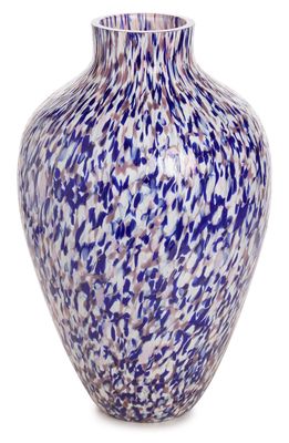 Stories of Italy Macchia su Macchia Olla Tall Vase in Purple Blue Ivory