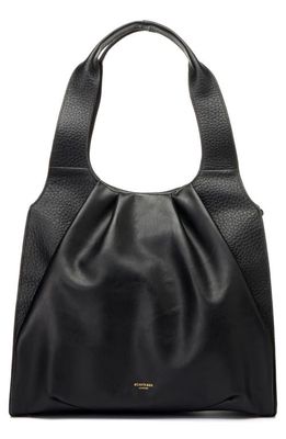 Storksak Kaia Leather Convertible Diaper Bag in Black