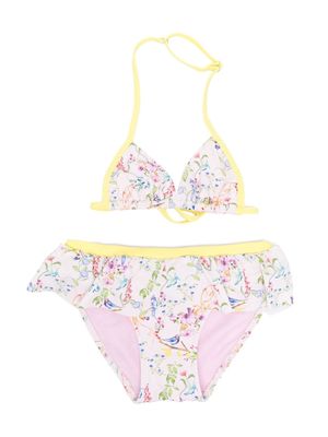 Story Loris floral-print bikini set - Yellow