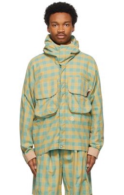 STORY mfg. Green Gingham Forager Jacket