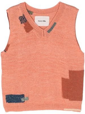 STORY mfg. Party knitted vest - Pink