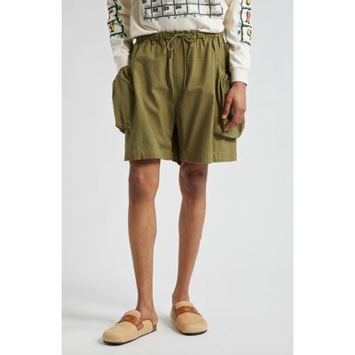 Story mfg. Salt Organic Cotton Shorts in Olive Slub 