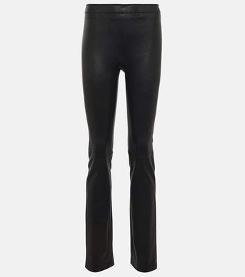 Stouls Cropped leather trousers
