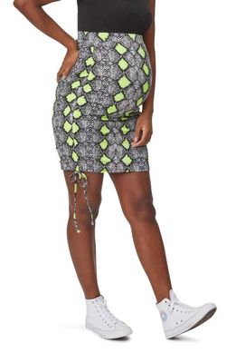 Stowaway Collection Uptown Maternity Skirt in Snake