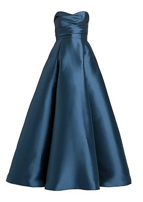 Strapless Mikado Satin Gown