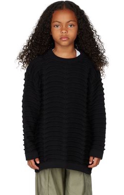 STRATEAS CARLUCCI SSENSE Exclusive Kids Black Mini Macro Vertebrae Sweater