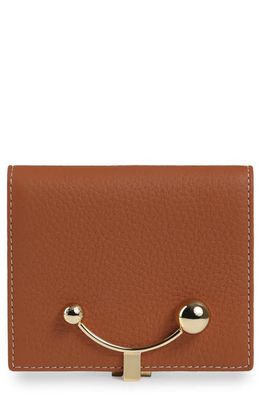 Strathberry Crescent Leather Wallet in Tan