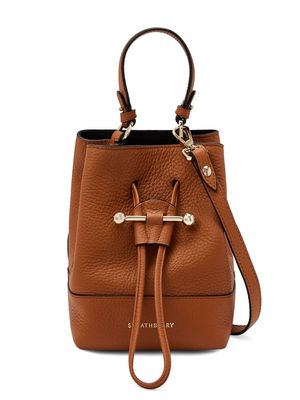 Strathberry Lana Osette leather shoulder bag - Brown
