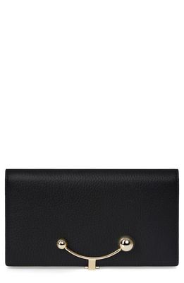 Strathberry Large Crescent Wallet in Black