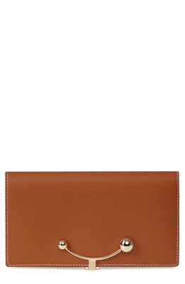 Strathberry Large Crescent Wallet in Tan/Vanilla