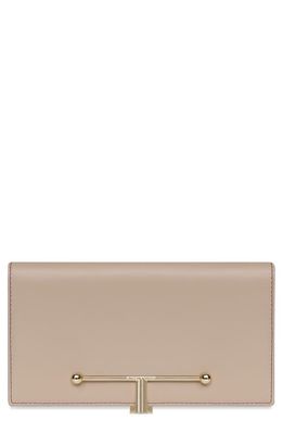 Strathberry Large Melville Street Leather Wallet in Mushroom