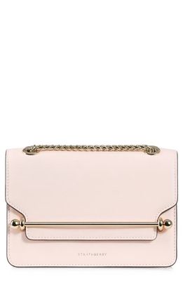 Strathberry Mini East/West Leather Shoulder Bag in Soft Pink