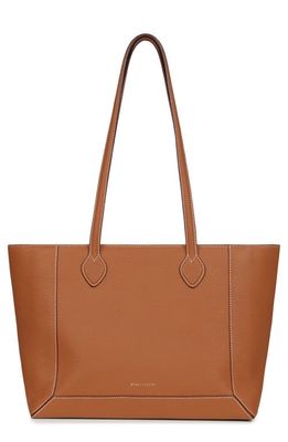 Strathberry Mosaic Leather Shopper Tote in Tan