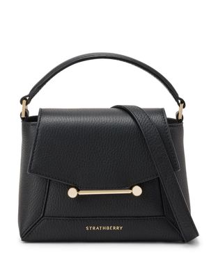 Strathberry Mosaic leather tote bag - Black