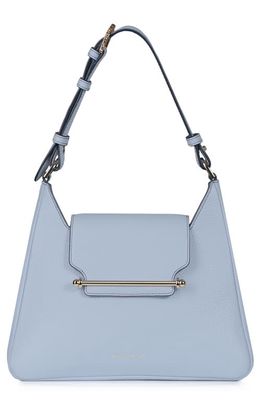 Strathberry Multrees Leather Hobo in Forget Me Not