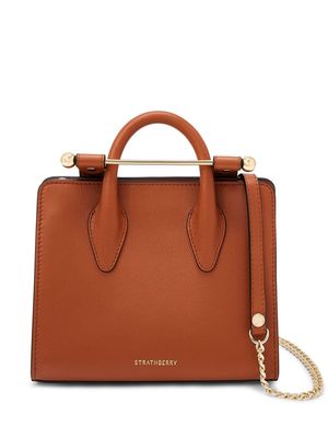 Strathberry nano Strathberry leather tote bag - Brown