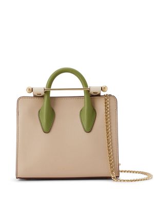 Strathberry nano Strathberry leather tote bag - Green