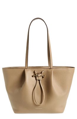 Strathberry Osette Leather Shopper in Mushroom