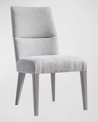 Stratum Curved Upholstered Dining Side Chair