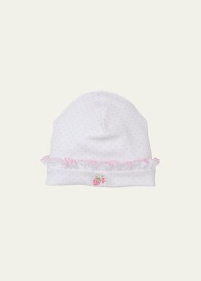 Strawberries On Top Embroidered Baby Hat