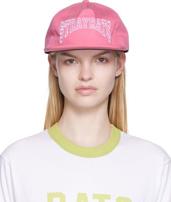 Stray Rats Pink College Arch Cap