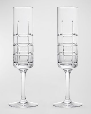 Street Champagne Glasses, Set of 2