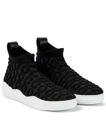 Stretch knit sneakers