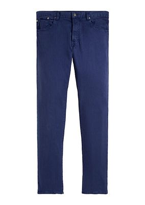 Stretch Linen-Cotton Slim-Fit Jeans