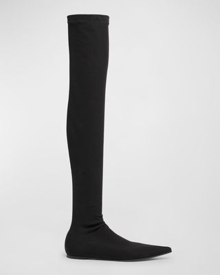 Stretch Over-The-Knee Sock Boots