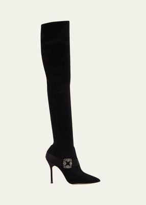 Stretch Stiletto Over-The-Knee Boots