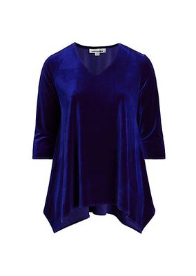 Stretch Velvet Swing Tunic